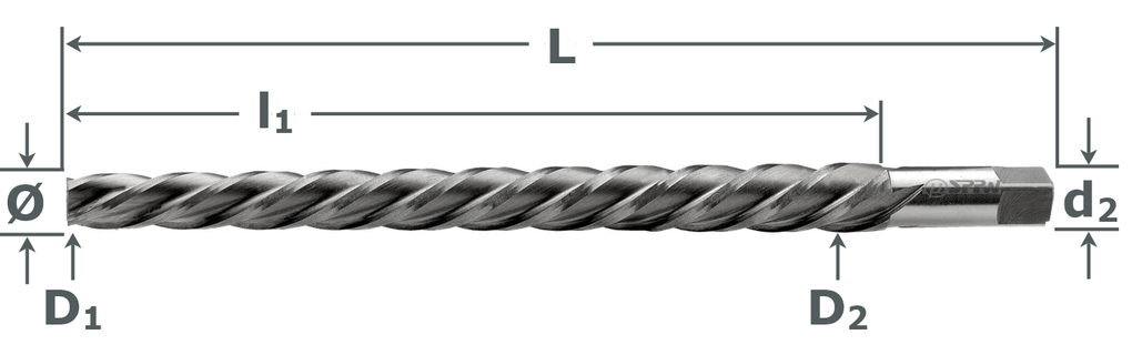 HSS Taper Pin Hand Reamers 2% (1:50) | SPPW GmbH